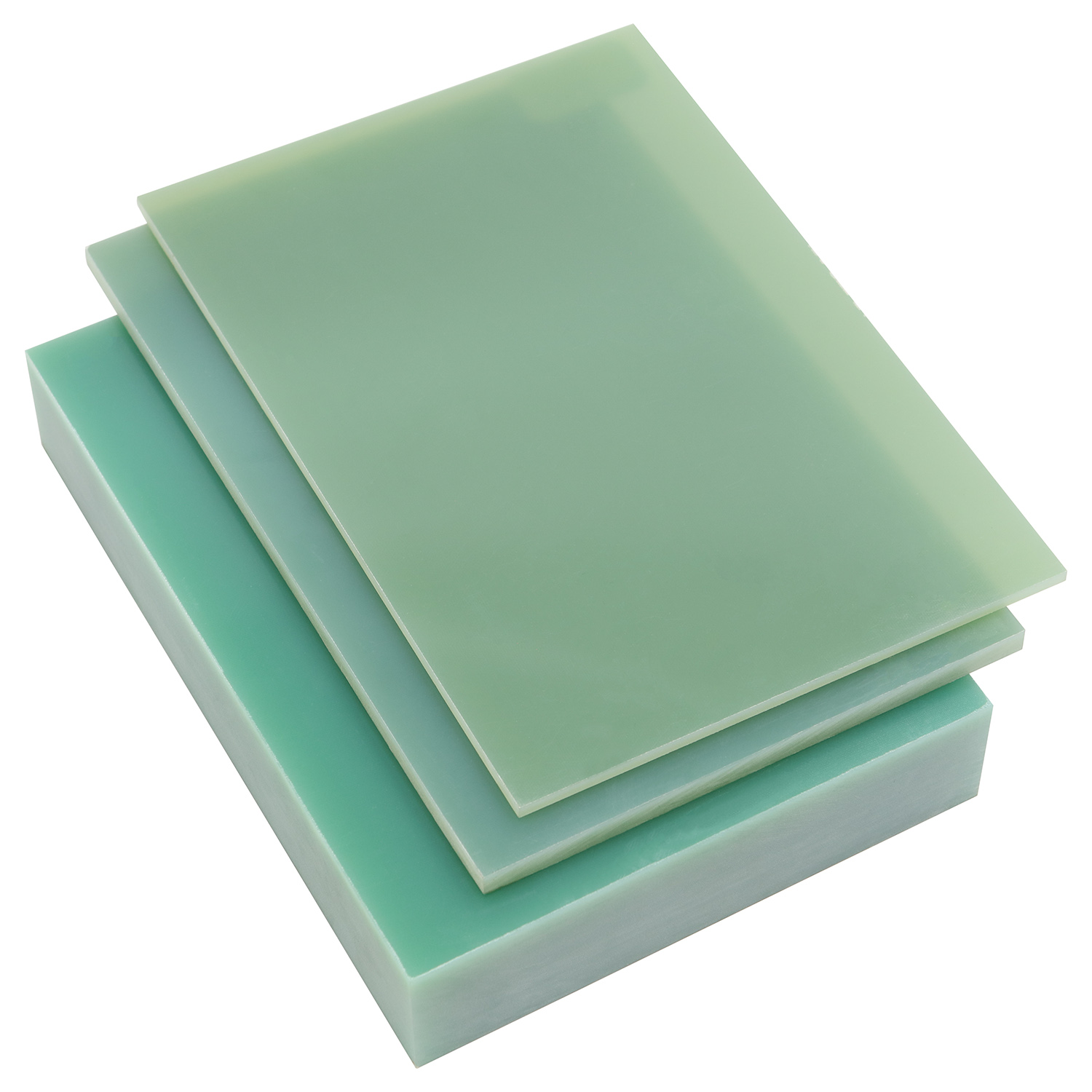 High-performance green G10 FR4 epoxy fiberglass composite insulation material blocks and sheets manufactured by RDS