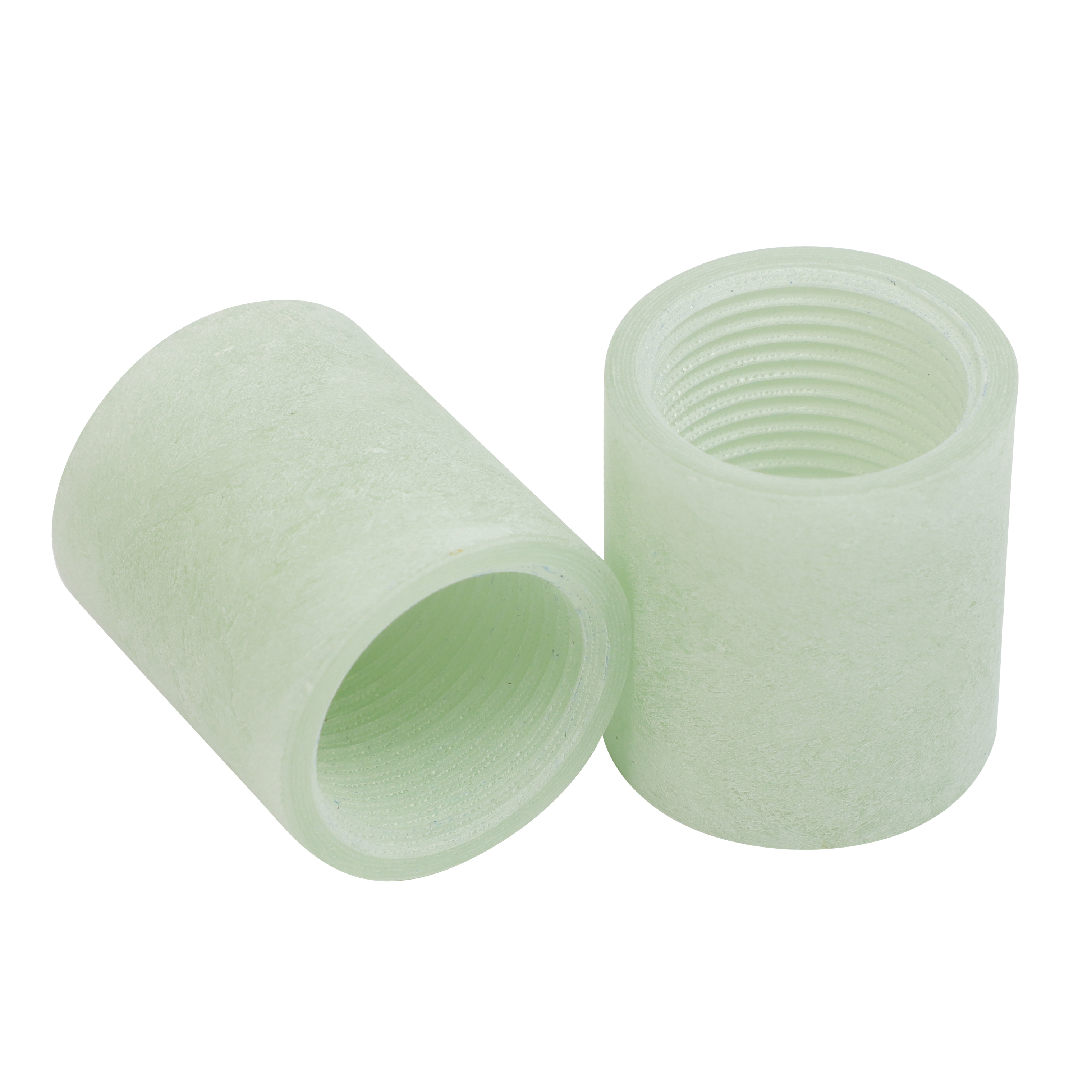 Green epoxy fiberglass winding tubes with internal threading for electrical insulation | RDS